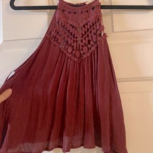 Maroon cute tank